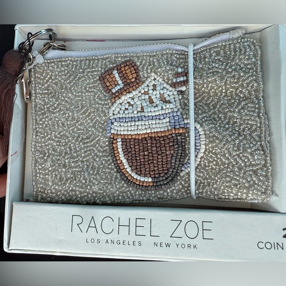 Rachel Zoe Beaded Hot Chocolate Cookie Coin Purse Charm Gift Set - Picture 2 of 3